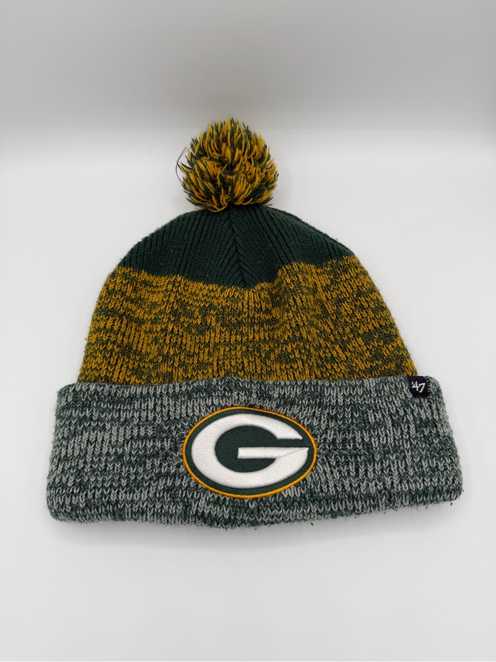 47 Brand Greenbay Packers Pom Beanie with Team Logo